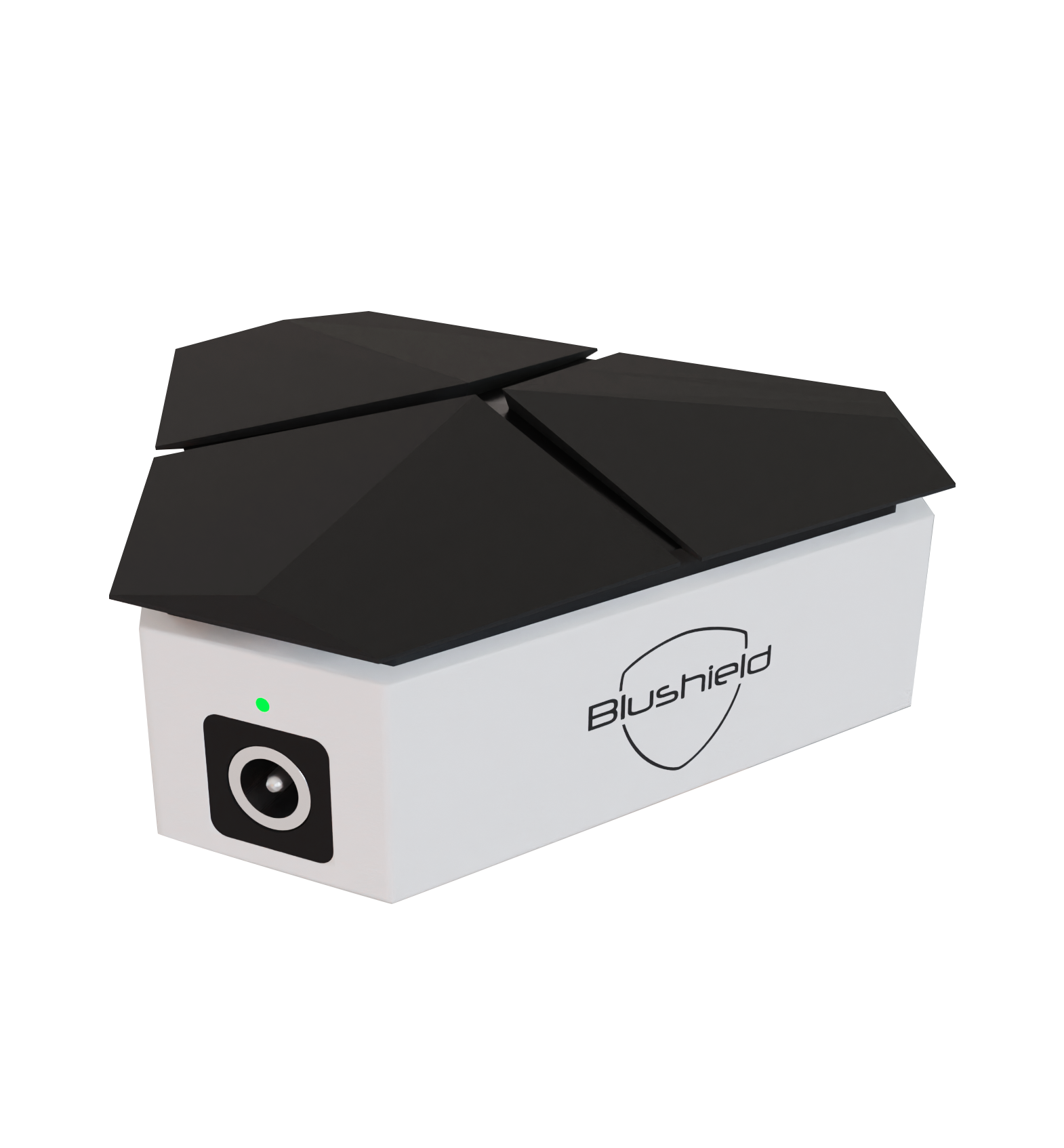 Phi 03 Hex Cube showing plug and light Best EMF protection for home
