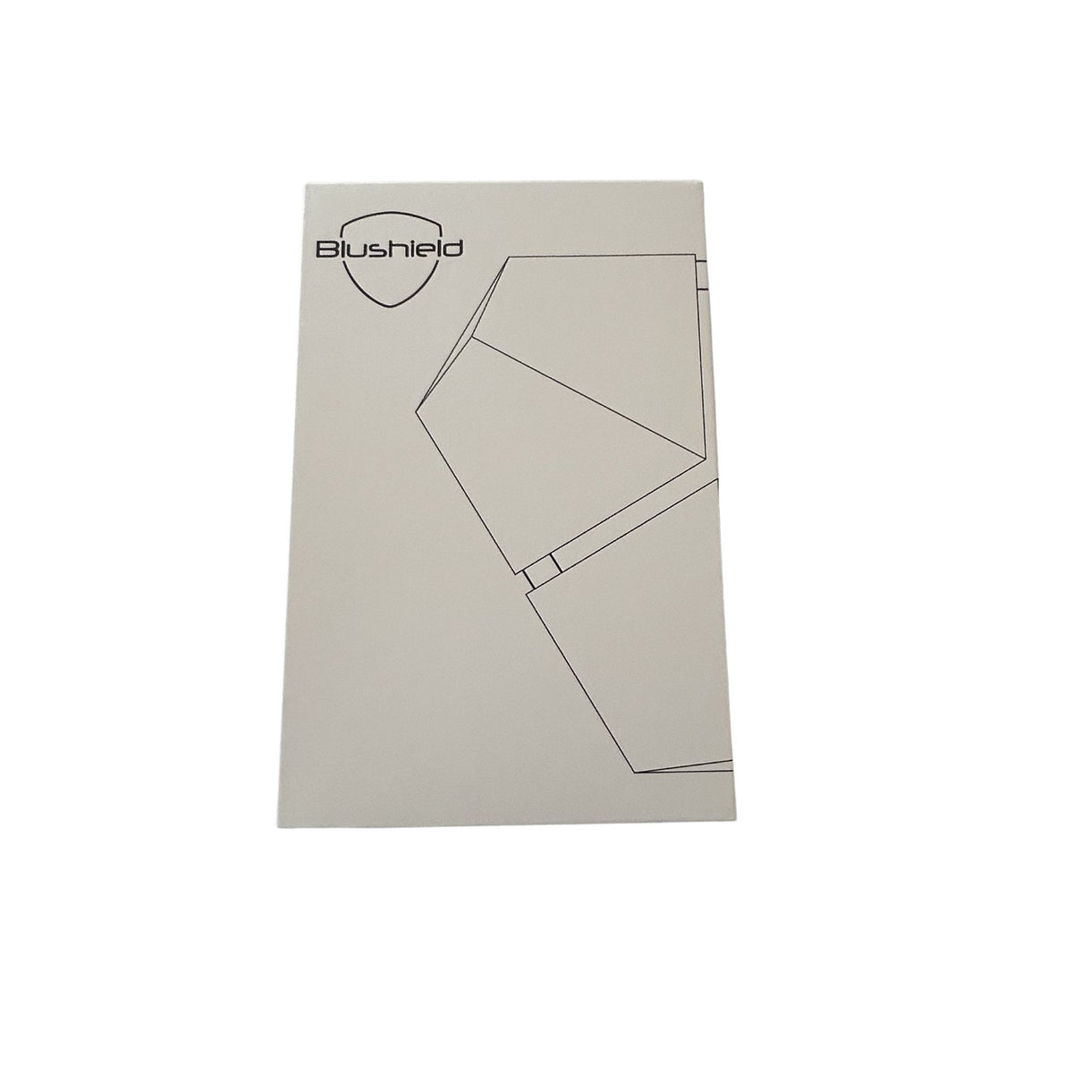 Blushield Phi 03 packaging with geometric design on a white background