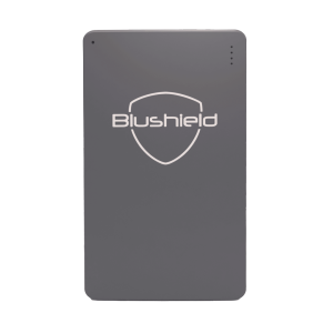 Gray Ultimat Portable with 'Blushield' logo on a white background