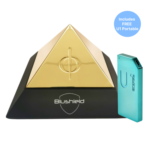 EVO Cube with U1 Portable - EVO Pyramid: The most powerful Blushield EMF protection.