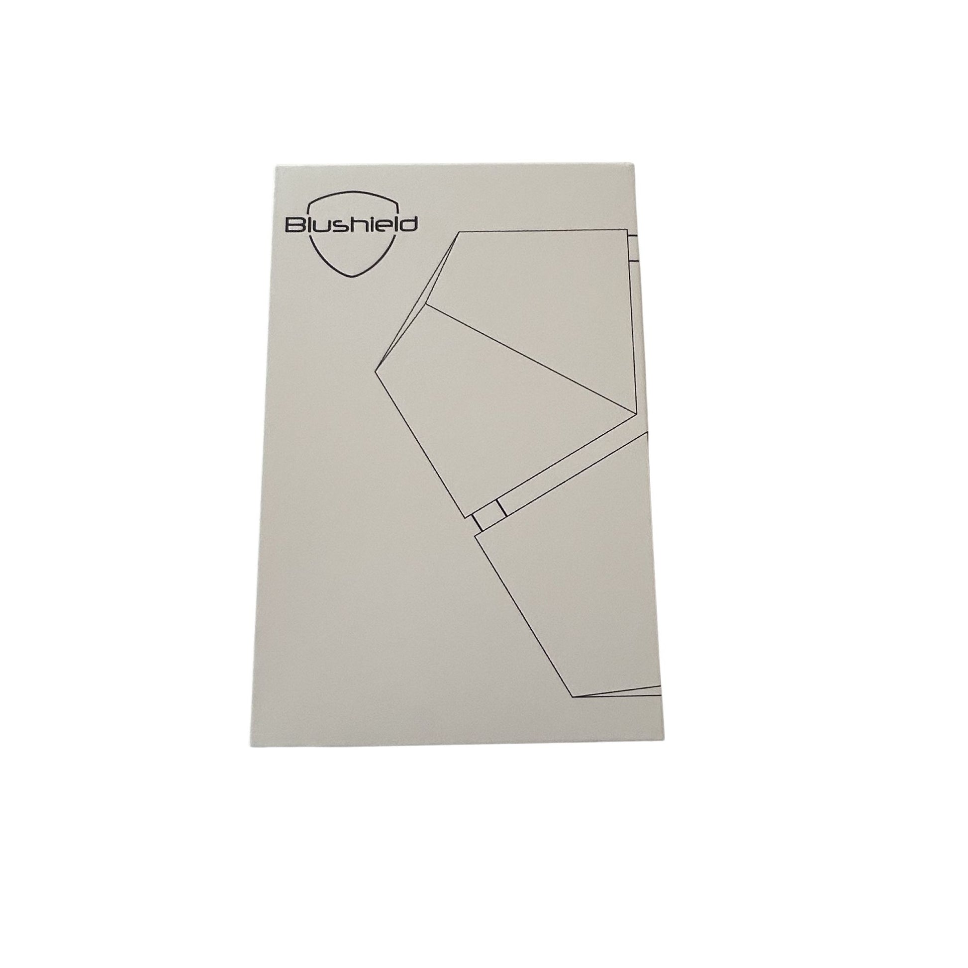 Blushield Phi 03 packaging with geometric design on a white background