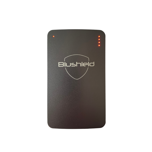 Black Blushield Ultimate Portable device on a white background